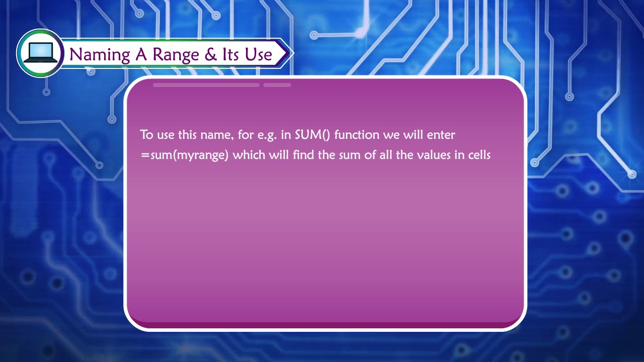 NAMING A RANGE & ITS USE class-7 - YouTube