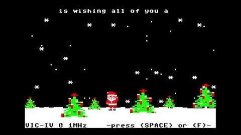 MEGA65 Emulator running XMAS Demo