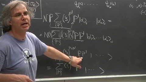 Advanced quantum mechanics Lecture 25 of 30