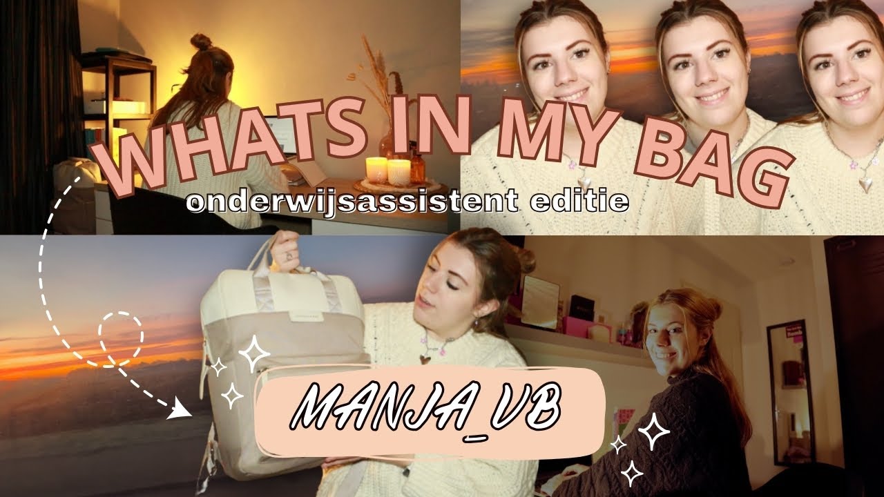 WHATS IN MY BAG? 👩‍🏫🎒 | Onderwijsassistent EDITIE