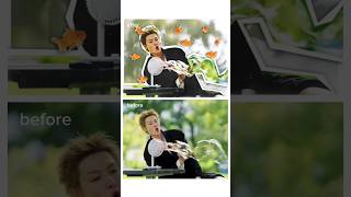 before vs after editing #mixedmedia #cortis #edit #kpop #photopea