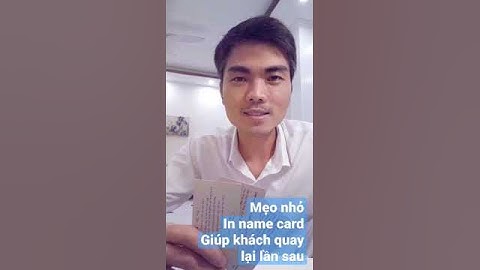 Mẹo nhỏ khi in Name card - Chung In Ấn #namecard ##chung_in_ấn #shortvideo