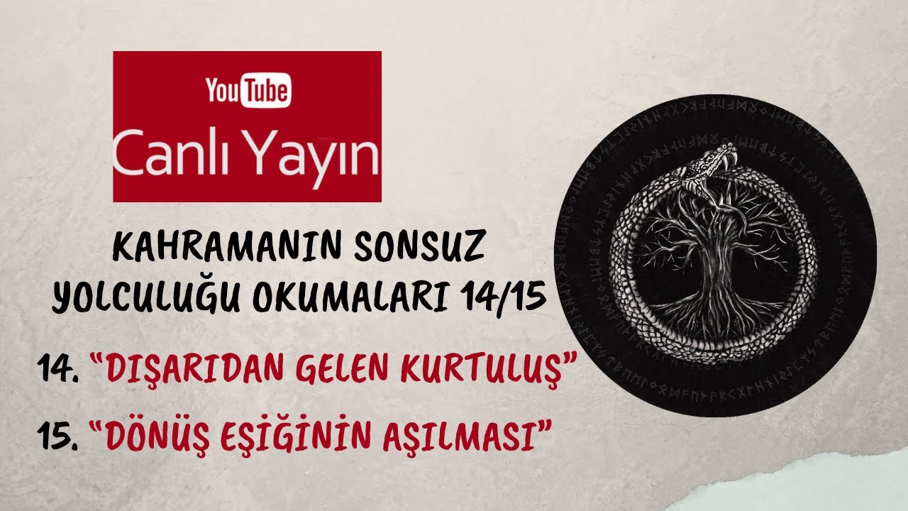 Kahramanın Sonsuz Yolculuğu Okumaları 14 -15  