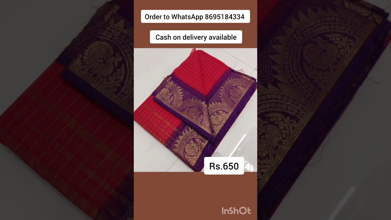 Cash On Delivery Available Madurai Sungudi Cotton Sarees WhatsApp 8695184334