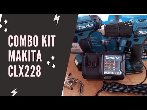 MAKITA COMBO KIT CLX228 ROTOMARTILLO INALÁMBRICO + LLAVE DE IMPACTO  INALÁMBRICA 12V 