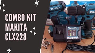 MAKITA COMBO KIT CLX228 ROTOMARTILLO INALÁMBRICO + LLAVE DE IMPACTO  INALÁMBRICA 12V - YouTube