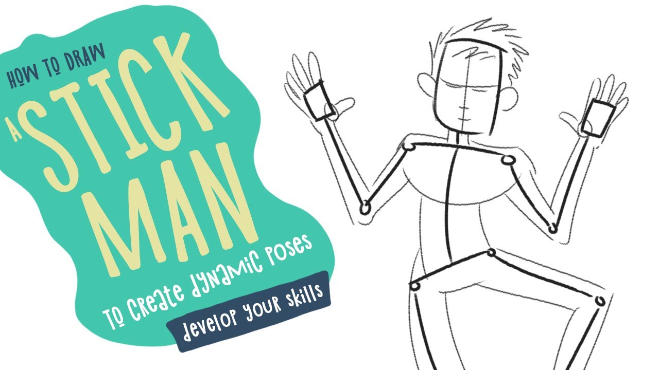 How to draw a stick figure – Hi there!