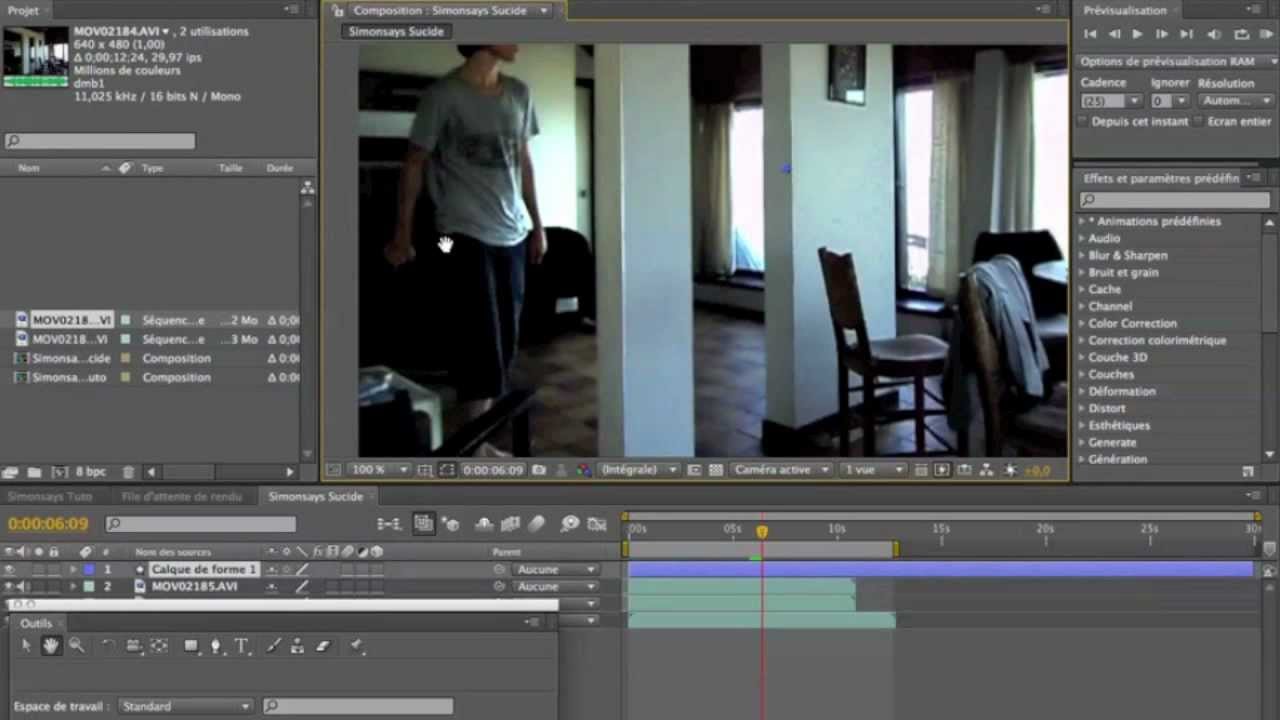 Comment apparaître 2 fois dans une même vidéo sans écran vert sur After