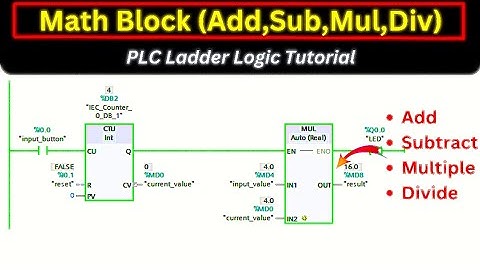 Math Instructions in TIA Portal | ADD, SUB, MUL, DIV