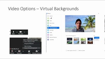 Zoom - Video Options and Virtual Backgrounds