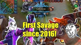 Mobile legends - first savage since 2016! funny rank moments!