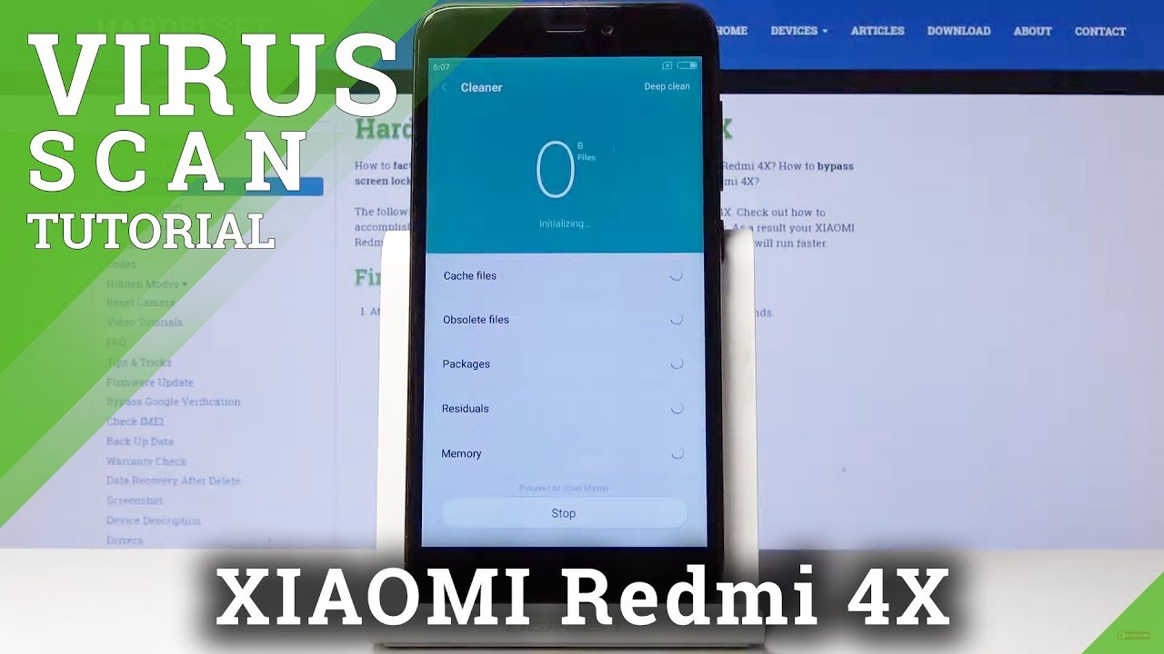 How to Virus Scan XIAOMI Redmi 4X Detect Viruses & Malware YouTube