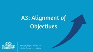 CVC-OEI Tutorial: A3 Alignment of Unit Objectives