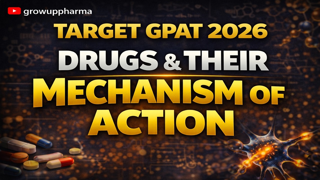Drugs and Their Mechanism of Action | MOA GPAT 2026 Pharmacology | GPAT 2026 Revision Pharmacology