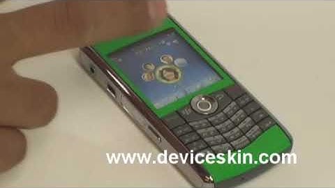 Blackberry Pearl 8110 Skins SEE how to add a new look to your phone