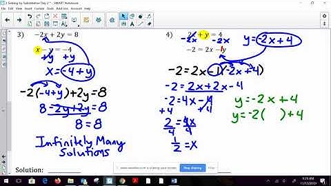 Unit 5-4:  Solving Systems Using Substitution Day 2