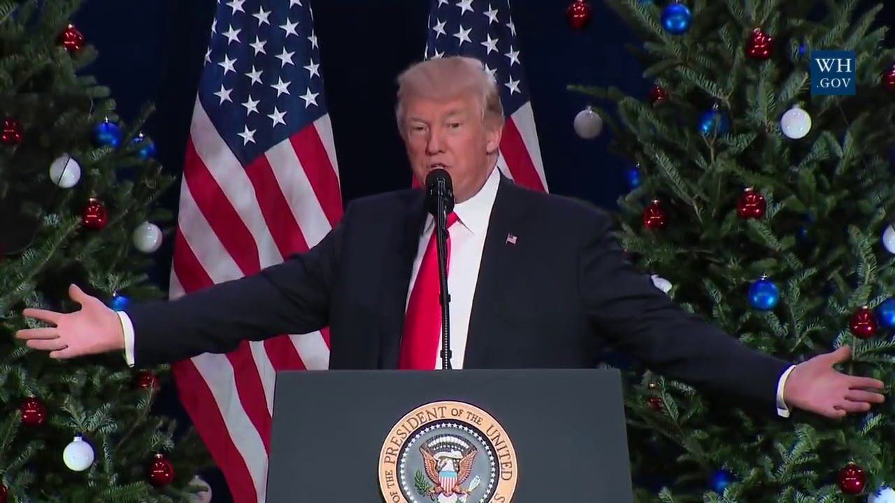 Happy christmas President Trump Great Speech YouTube