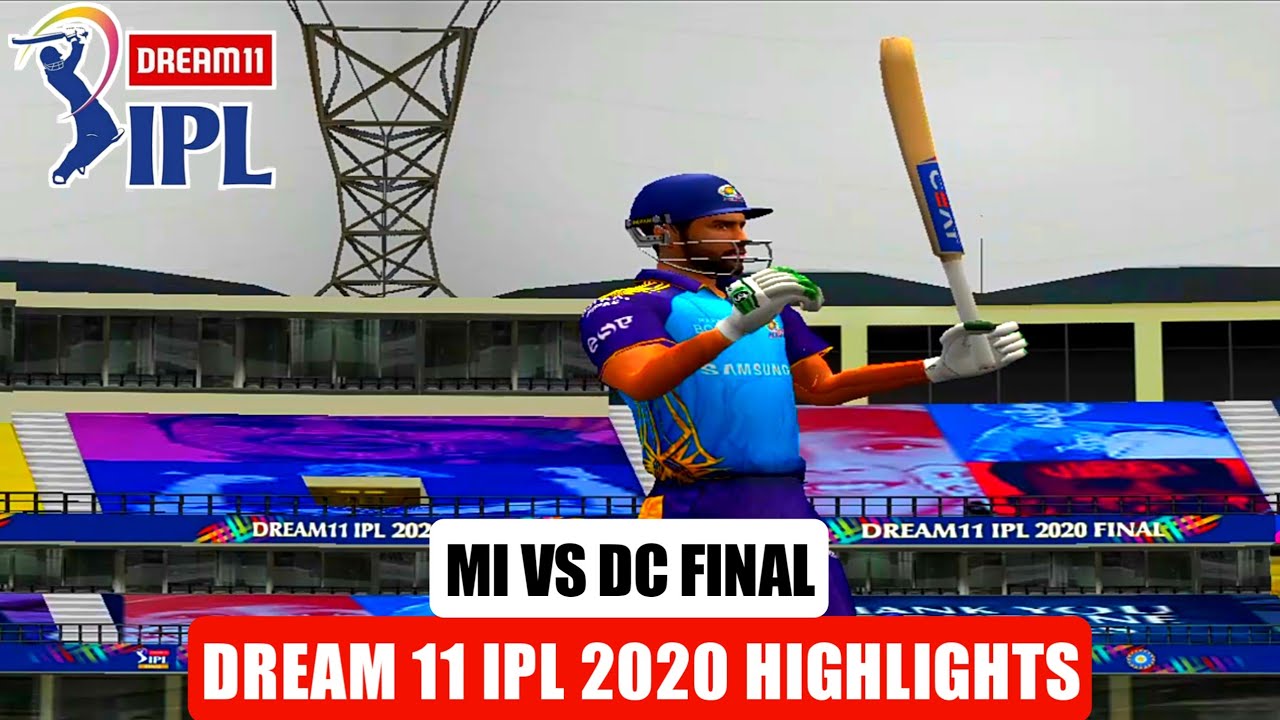 DREAM 11 IPL 2020 Final | MI vs DC Gameplay | HD Studioz Cricket 20