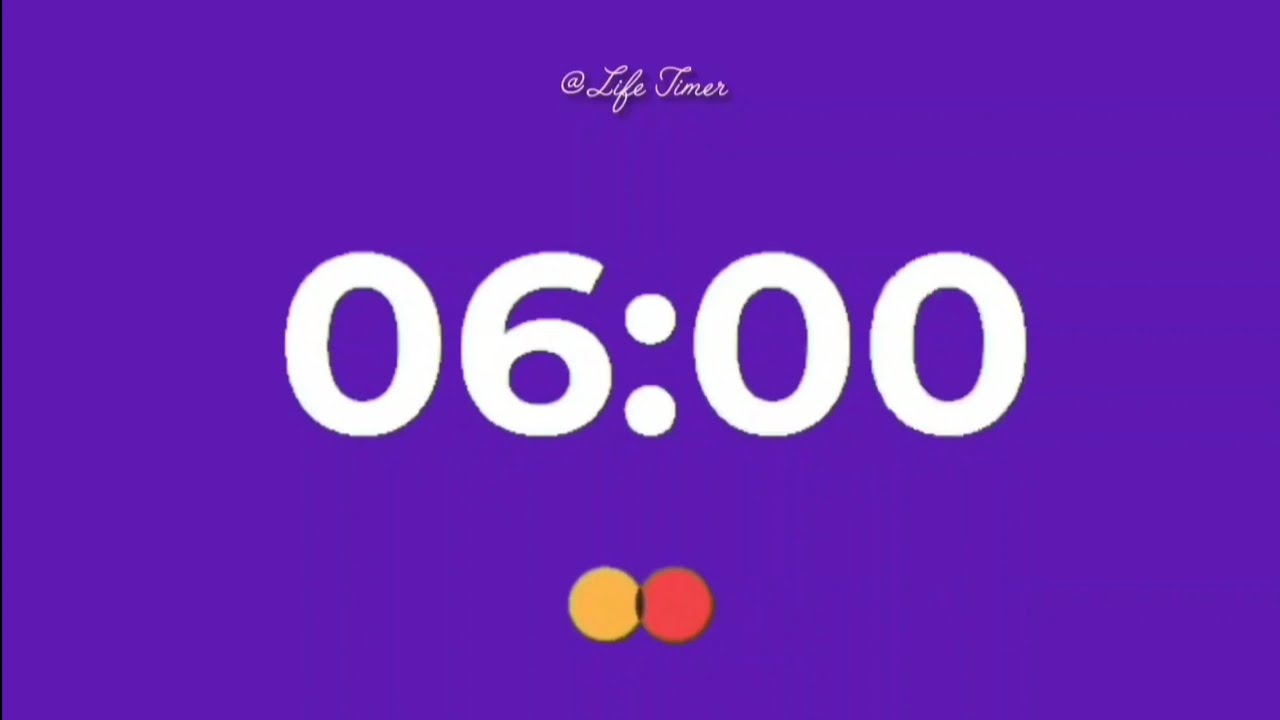 6 Minutes Countdown ⏳ | Loud Ticking Sound | Simple Timer - YouTube