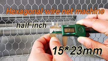 Hexagonal wire netting machine 15mm size