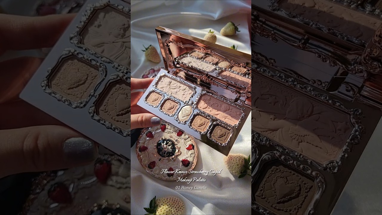 The Prettiest Palette🤍 Flower Knows Strawberry Cupid Makeup Palette