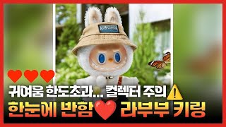 이 귀여움 실화야? 라부부 키링, 꺼내자마자 바로 ❤️