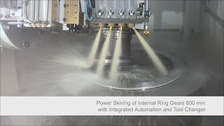 Power Skiving of Internal Ring Gears 800mm with Integrated Automation and Tool Changer