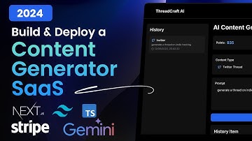 Build and Deploy a Social Media Content Generator SaaS with Next.js 14, Typescript, & Gemini AI