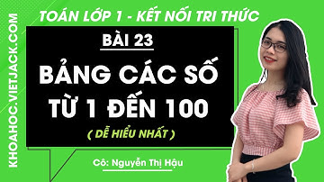 Toán lớp 1 Bài 23: Bảng các số từ 1 đến 100 - trang 22, 23 | Tập 2 | Kết nối tri thức