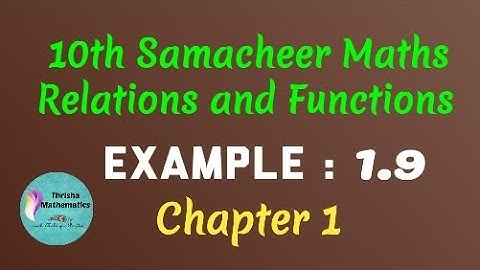 10th Samacheer Maths chapter 1 Example 1.9