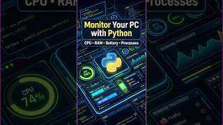 Build a Real-Time System Monitor with Python 🐍💻 | Code Mile #shorts