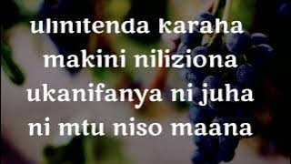 BI MALIKA- ZABIBU - huwi tena(Video Lyrics)