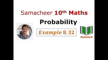 10th Samacheer-Probability-New Syllabus-2019-20 - Algebra of Event-Example:8.32