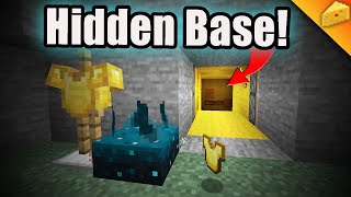 HIDE YOUR BASE in 1.17 Minecraft using SCULK SENSORS! screenshot 2