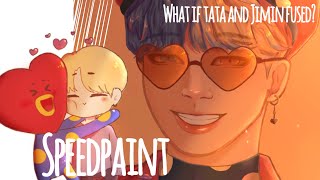Speedpaint: BTS   BT21 ‘Jiminie - Tata’ | What if they fused together??
