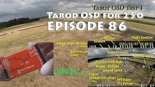 Tarot OSD video overlay system GPS TL300L Tarot 250