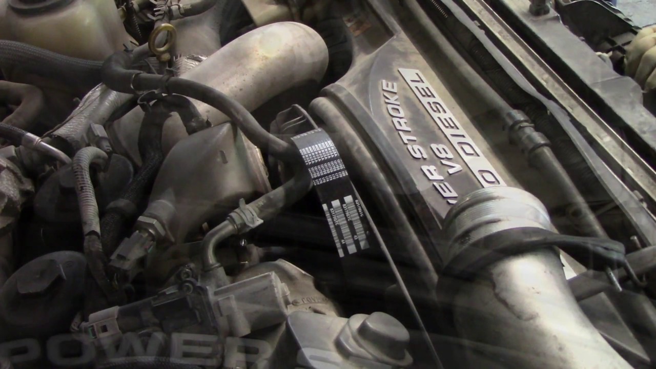 2009 F-450 6.4 L belt and tensioner r&r