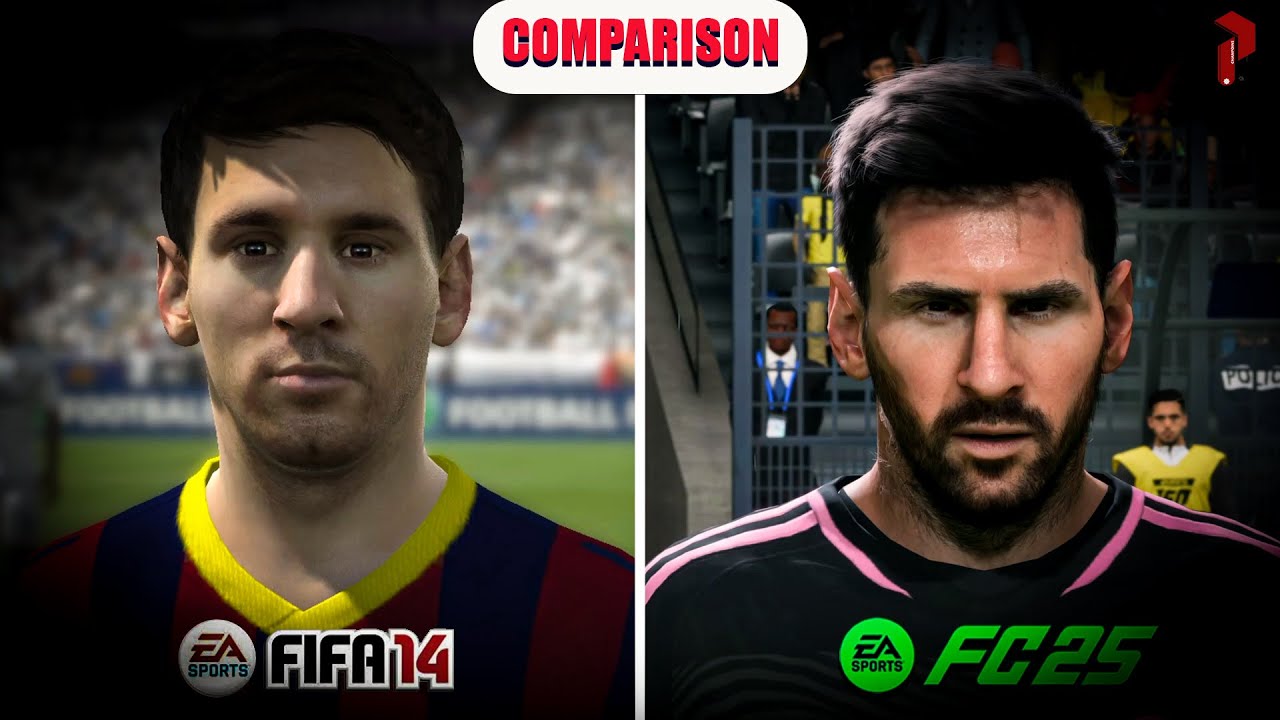 FIFA 14 vs FC 25—Graphics, Gameplay & Player Faces Comparison! 🎮 