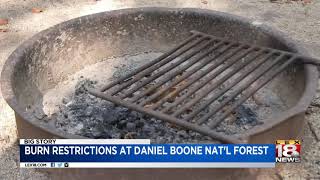 Burn Restrictions at Daniel Boone National Forest