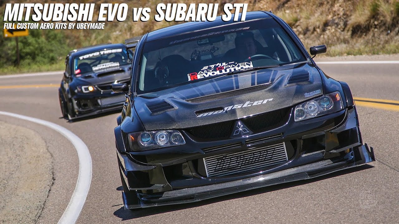 Mitsubishi Evo vs Subaru STI pt.2