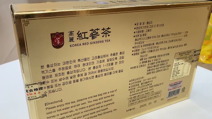 Giá một hộp trà sâm ginseng hán linh bao nhiêu năm 2024