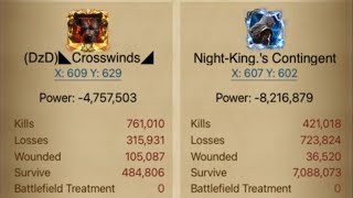 Clash of kings: kvk 327 vs 1314 & 523 - solo throne reset