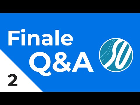 MakeMusic Finale Q&A (Live) | Finale Superuser