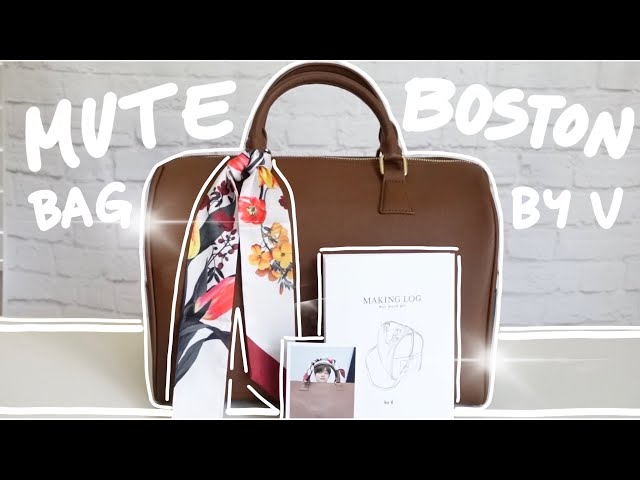 V Mute Boston Bag (Artist-Made Collection by BTS) Unboxing 