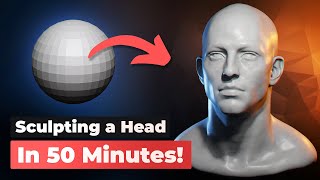 Sculpt a Realistic Head in Blender #b3d #tutorial