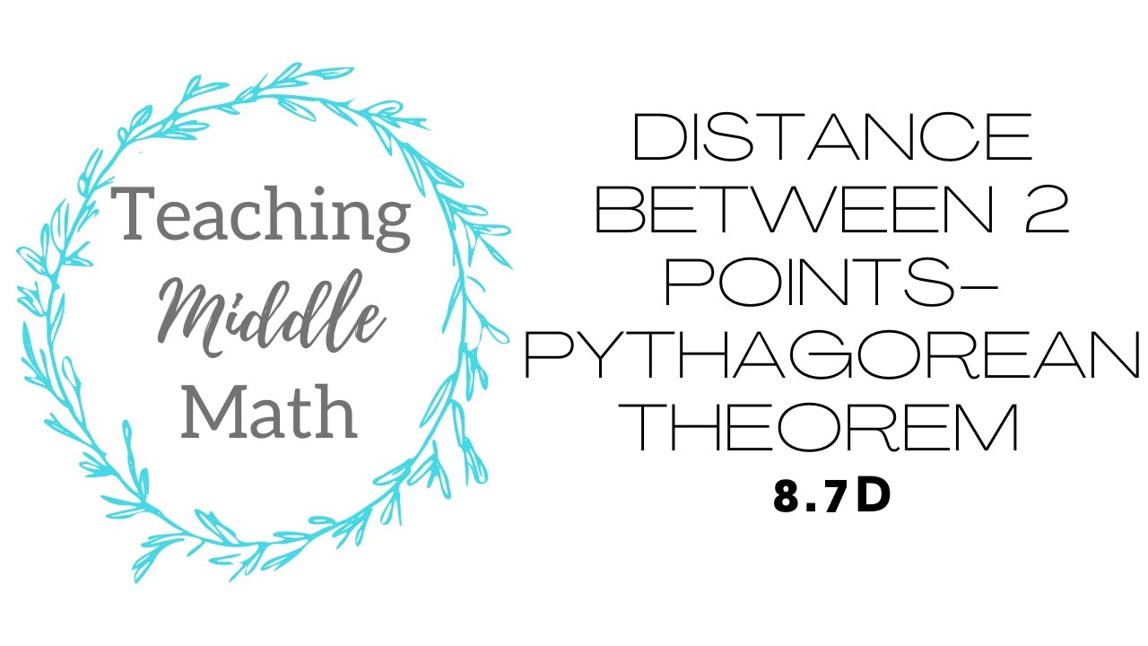 Distance between 2 points- Pythagorean Theorem - YouTube