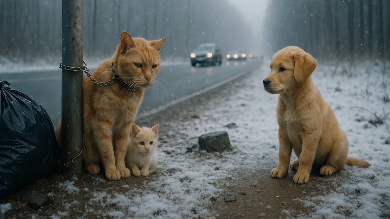 “Old Woman Rescues Frozen Cat Family in the Middle of a Snowstorm”