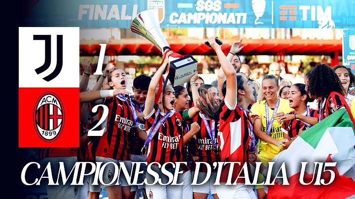 The Rossonere U15 on top of Italy | Juventus 1-2 AC Milan | Youth Championship Highlights