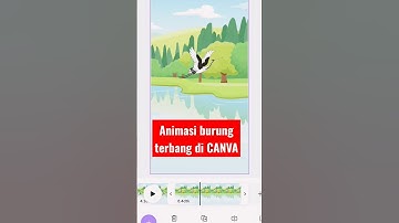 ANIMASI BURUNG TERBANG #shorts #belajarcanva #tutorialcanva