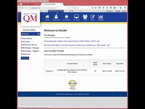 QM Self Review Tool